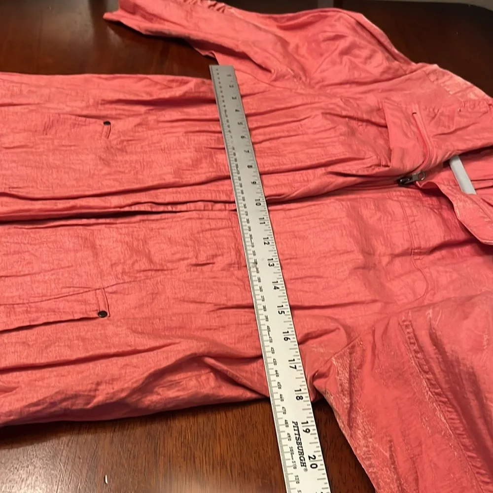 TravelSmith Women's metallic cotton nylon blend Pink Jacket size medium - Picture 6 of 9